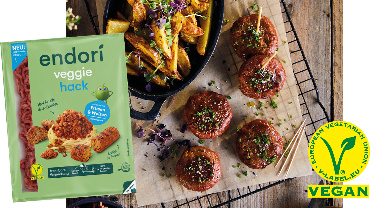 Vegane Hackbällchen mit endori veggie hack Vegane Hackbällchen mit endori veggie hack