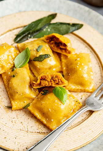 ravioli mit kürbis-hack-füllung ravioli mit kürbis-hack-füllung