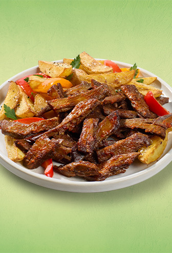 Ungarische Pfanne mit veganem Beef