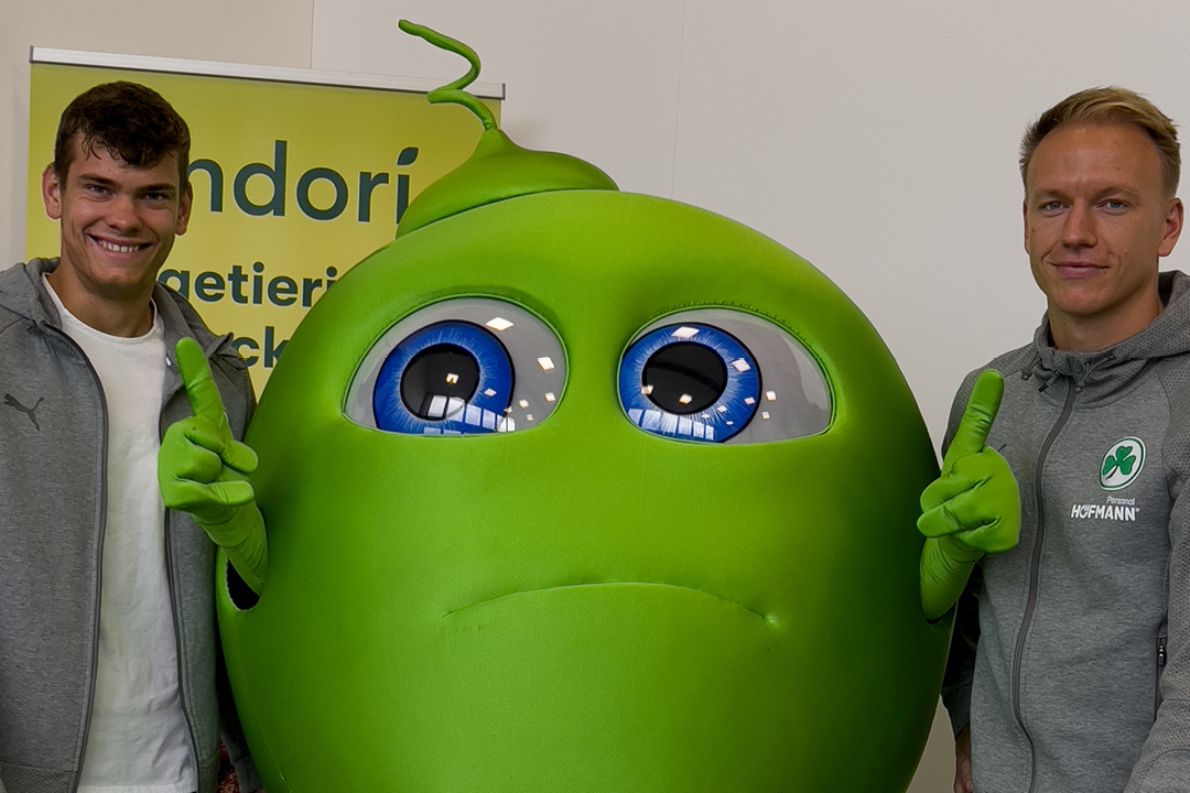 Greuther Fürth und endori Erbse