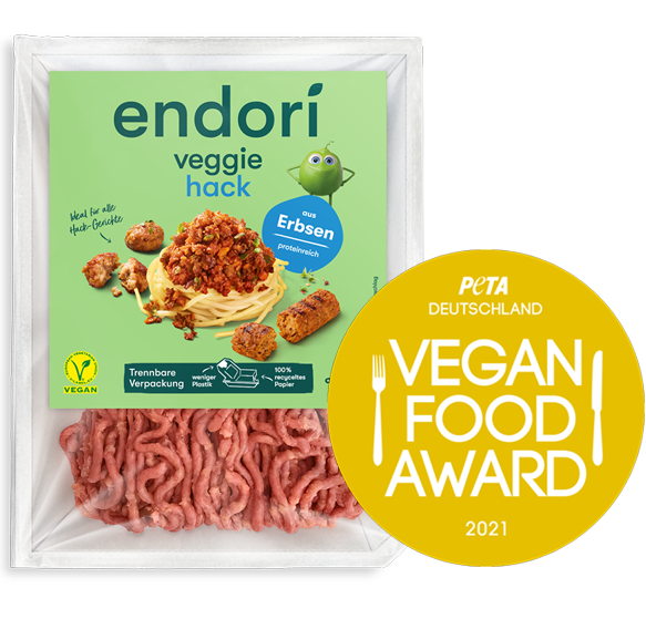 PETA Award endori veggie hack roh