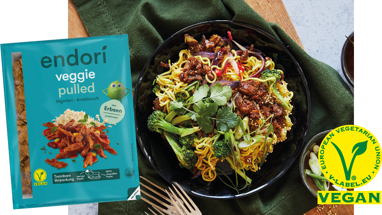 endori veggie pulled thymian knoblauch Serviervorschlag endori veggie pulled thymian knoblauch Serviervorschlag