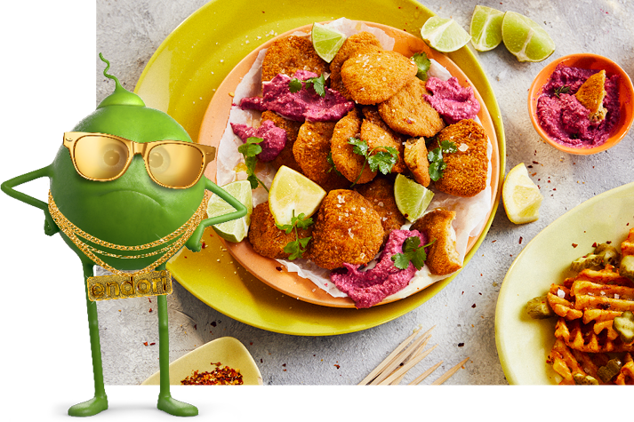 endori Erbse und veggie schnitzel endori Erbse und veggie schnitzel