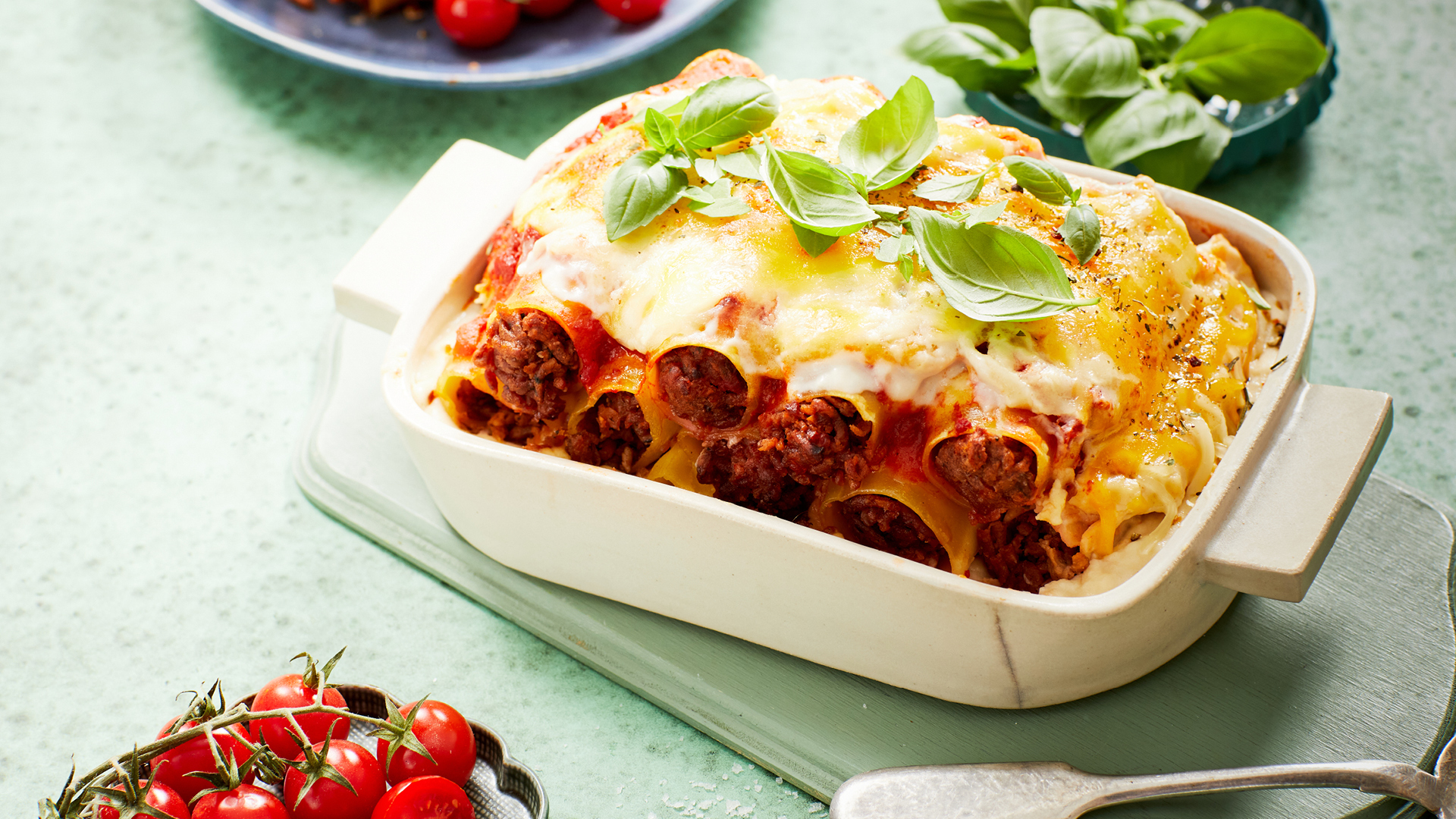 Gefüllte Canelloni mit endori veggie hack Gefüllte Canelloni mit endori veggie hack