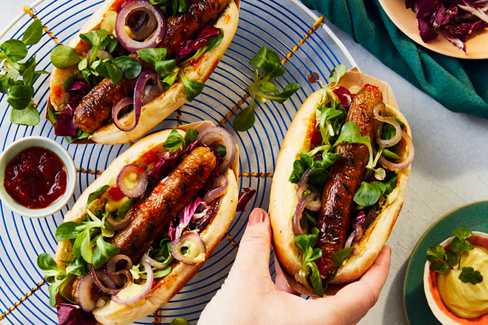 endori Grill Sandwich veggie bratwurst Rezept endori Grill Sandwich veggie bratwurst Rezept