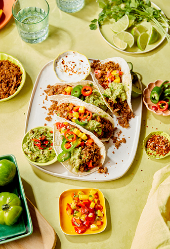 Tacos mit fruchtiger Salsa Tacos mit fruchtiger Salsa