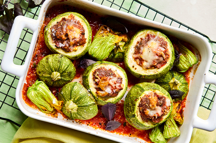 Gefülltes Kugelzucchini Rezept mit endori veggie hack Gefülltes Kugelzucchini Rezept mit endori veggie hack