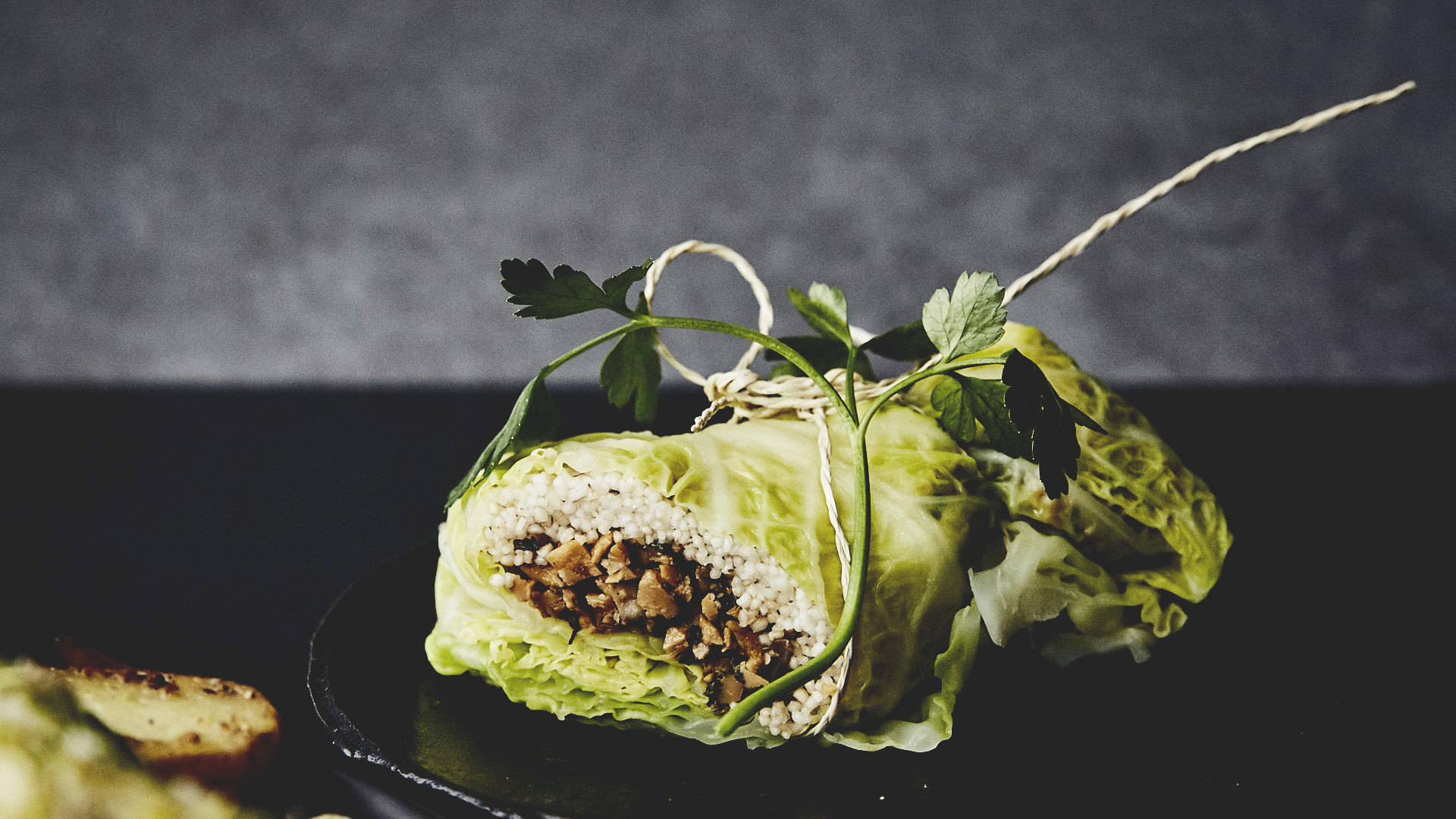 Wirsing Roulade mit endori veggie hack