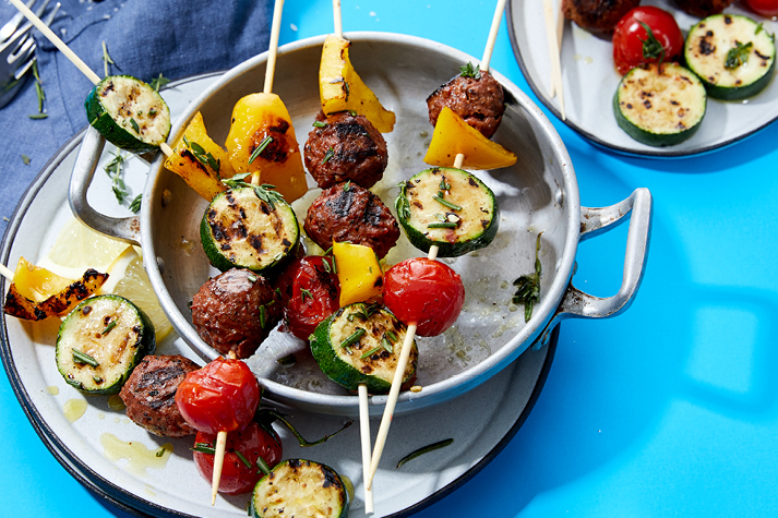 Grillspieße mit endori veggie balls Grillspieße mit endori veggie balls